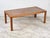 Handsome & Sturdy Danish Modern Teak Coffee Table With Mosaic Tile Top & Brass Accents.