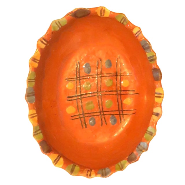 Vintage Mexican Redware Folk Art Pottery Bowls, Set of 2 For Sale - Image 4 of 4
