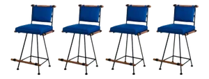 Los Feliz' Swiveling Counter Stools by Design Frères - Set of 4