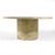 This large and dramatic dining table has a 5 1/2 foot top supported by a cylindrical base entirely covered in a faux...