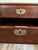 Antique Federal American Walnut & Mahogany Sheraton Style Side Table -original brass feet -dovetail construction...