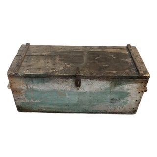 Antique C. 1870 British Military Campaign Arms Chest — Stenciled Halifax Transit For Sale