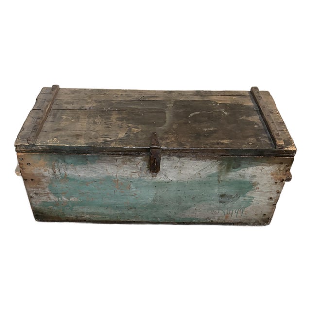 Antique C. 1870 British Military Campaign Arms Chest — Stenciled Halifax Transit For Sale