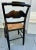 Pair of 2 Hitchcock Black Federal Side Chairs, Rush Seats. For Sale - Image 10 of 12