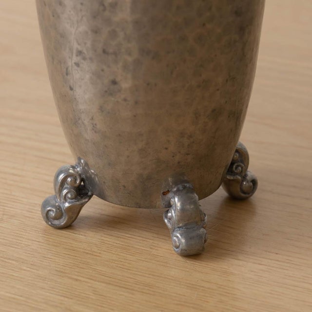 Metal Danish Art Nouveau Pewter Vase for Gerotin, 1920s For Sale - Image 7 of 10