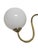 The wall lamp was produced in Poland in the 1950s. It is preserved in good condition. Up to 250V (Europe/UK Standard).The...