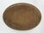 Vintage Oval Brass Etched Tray For Sale - Image 4 of 9