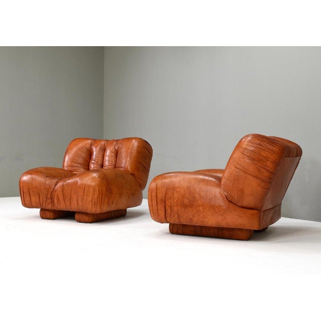 1970s Vintage Italian Lounge Chairs by Giuseppe Rossi Di Albizzate, 1970s, Set of 2 For Sale - Image 5 of 18