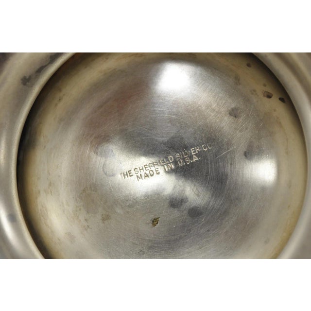 Vintage Sheffield English Regency Silver Plated Champagne Chiller Ice Bucket For Sale - Image 16 of 17