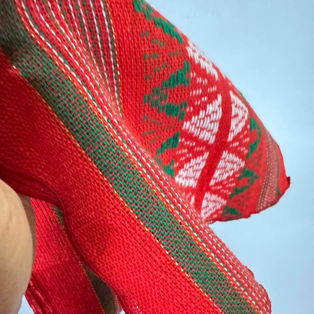 Scandinavian Style Christmas / Holiday Colored Table Runner 86 Inches For Sale In Columbia, SC - Image 6 of 8