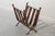 Mid-Century French Iron and Leather Magazine Rack, 1950s For Sale - Image 6 of 6