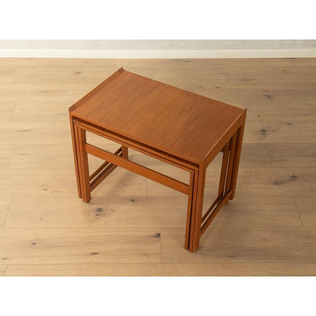 Wood Nesting Tables, 1960s, Set of 3 For Sale - Image 7 of 10