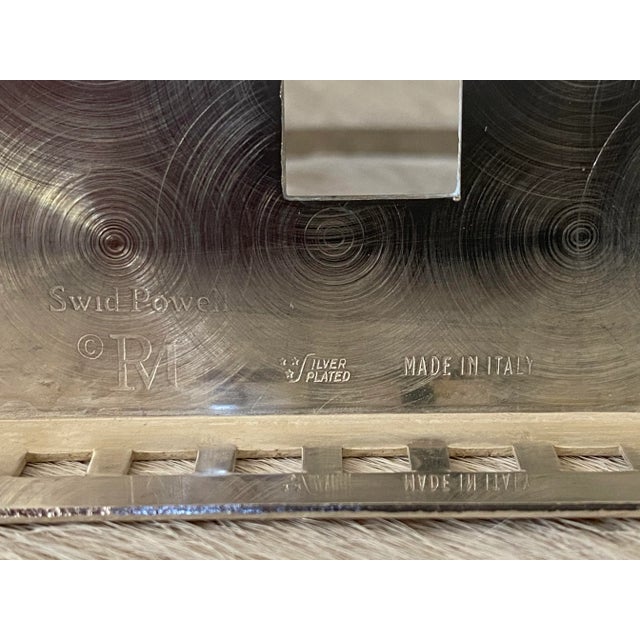 Silver 1980’s Postmodern Silver Letter Holder by Richard Meier for Swid Powell For Sale - Image 8 of 13