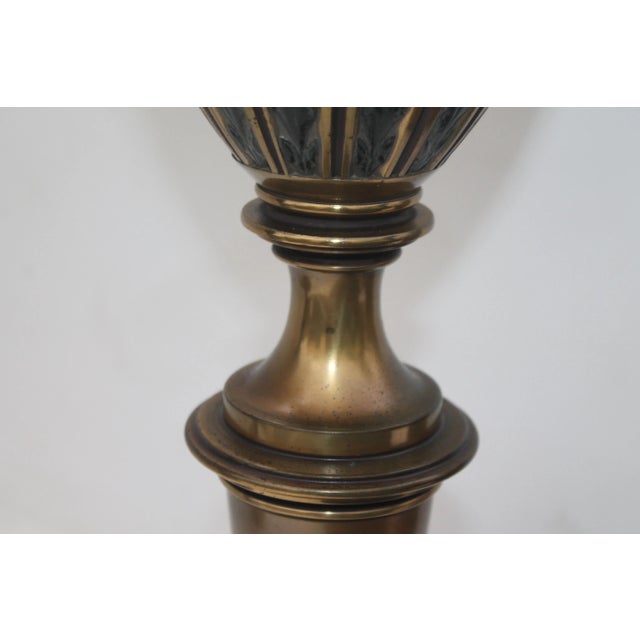 Brass 1940's Neoclassic Italian Provincial Table Lamps a - Pair For Sale - Image 8 of 13