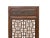 1960s Vintage Aged Brown Geometric Lattice Rectangular Wood Wall Panel For Sale - Image 5 of 9