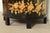 Maitland Smith Neoclassical Hand-Painted Black Lacquered Oval Toleware Box or Chest on Stand For Sale - Image 9 of 15
