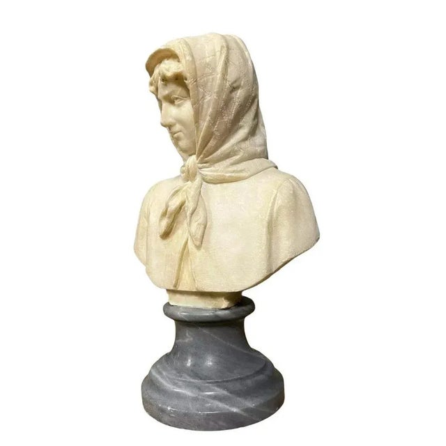 Italian Sculpture in Alabaster and Marble, 1900s For Sale - Image 4 of 7