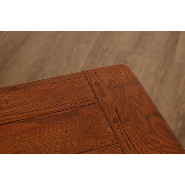 Broyhill Attic Heirlooms Country Style Oak Console Table For Sale In Philadelphia - Image 6 of 15