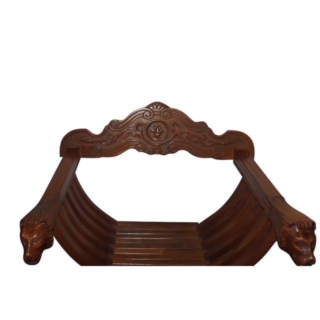 Magnificent Early 20th Century Italian Savonarola Chairs. This is a pair Renaissance Revival chairs and they have great...