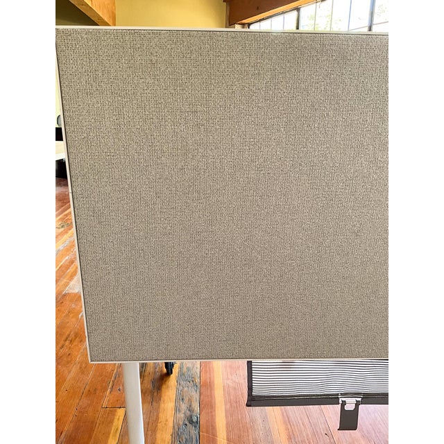 Knoll Desk With Fabric Privacy Barrier For Sale - Image 16 of 17
