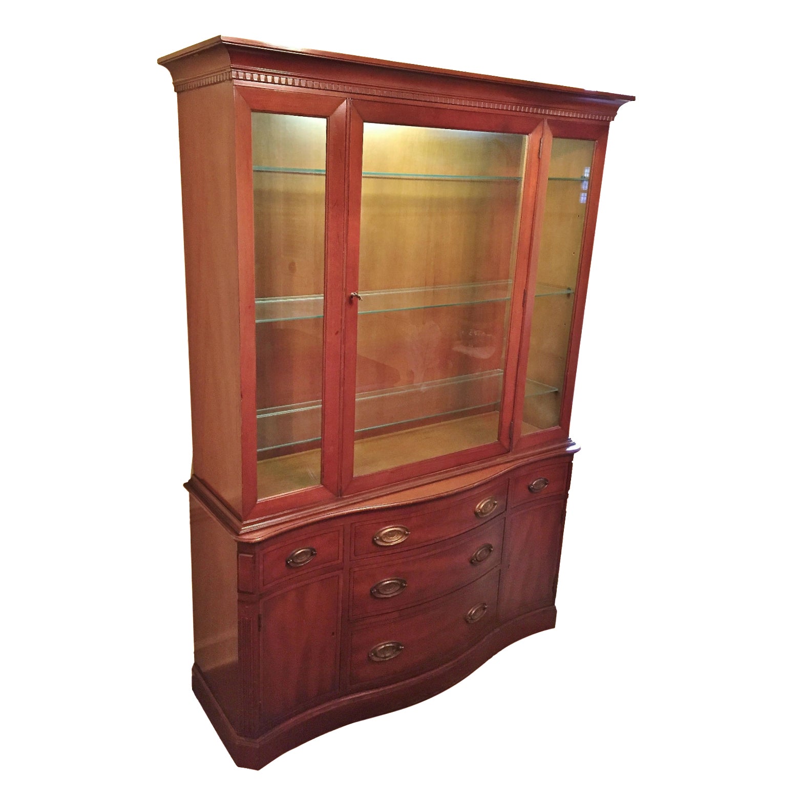 Henredon Heritage Regency Style Lighted China Chairish