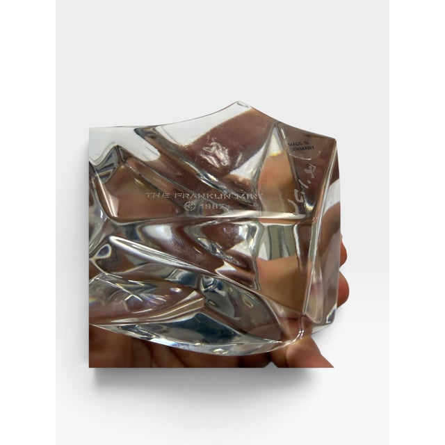Vintage 1987 James Carpenter for Franklin Mint "Crystal Caper" Iceberg Sculptures - Set of 2 For Sale In West Palm - Image 6 of 7