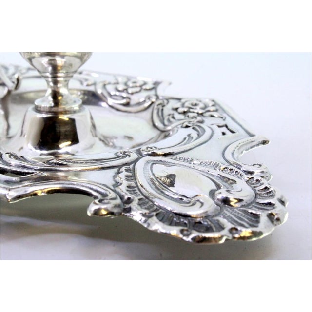 Metal Silver Paddle with Cut-Out Floral Motifs For Sale - Image 7 of 8