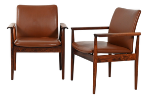 Diplomat Armchairs by Finn Juhl for France & Søn, 1960s, Set of 2