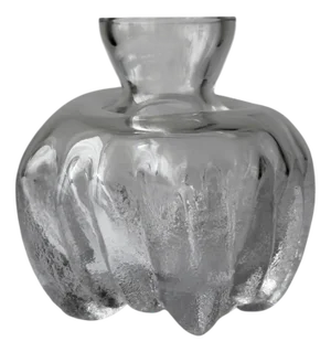 Vintage Crystal Vase by Lars Hellsten for Skruf Glasbruk, 1970s