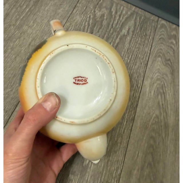 1950s Hand‑Painted Trico Japanese Landscape Teapot For Sale - Image 9 of 9