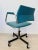 Ocean Blue Desk Chair from Kovona, 1970s For Sale - Image 4 of 9