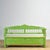 A charming Hungarian bench in its original paint, dating from around 1900—a beautiful piece of craftsmanship rich in...