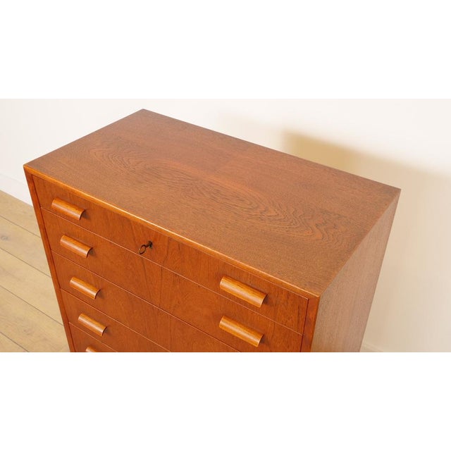 Vintage Chest of Drawers in Teak, 1950s For Sale - Image 4 of 13