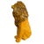 Mid-Century Modern Large Italian Majolica Roaring Lion Sculpture, Hand-Painted Glazed Ceramic 1970s For Sale - Image 3 of 11