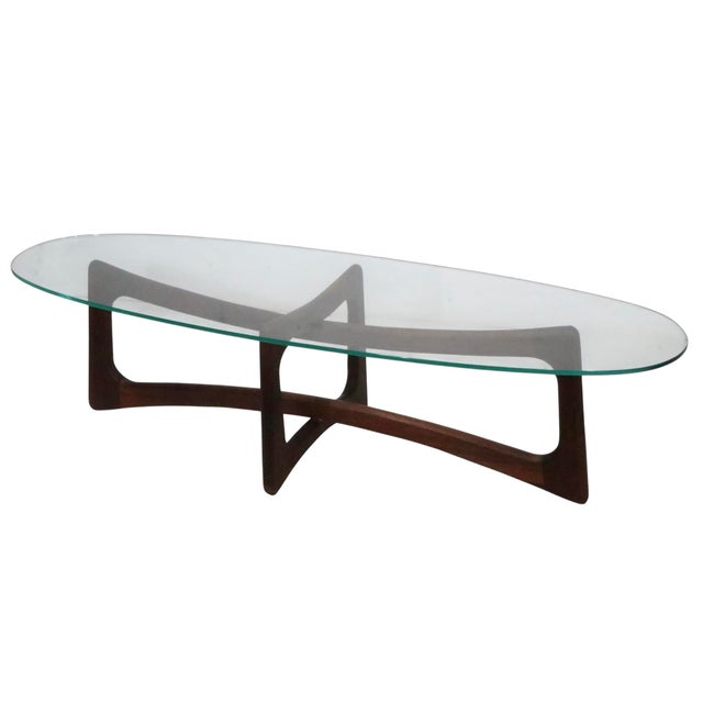Mid Century Glass Top CoffeeTable by Adrian Pearsall C 1950/60's For Sale - Image 12 of 13