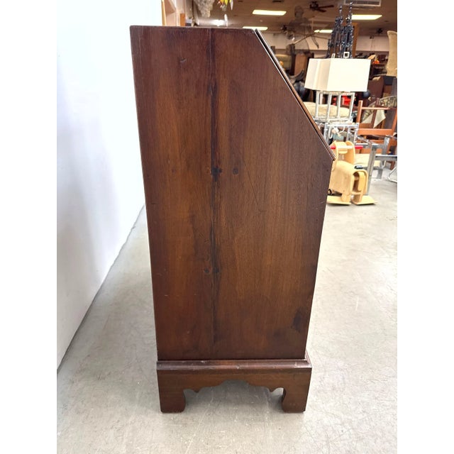 Antique Chippendale Style Mahogany Block Front Secretary Desk With Shell Carving For Sale In Philadelphia - Image 6 of 13