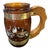Wood Vintage Siesta Ware Amber Glass Western Barware Set With 6 Mugs & Wood Caddy For Sale - Image 7 of 12