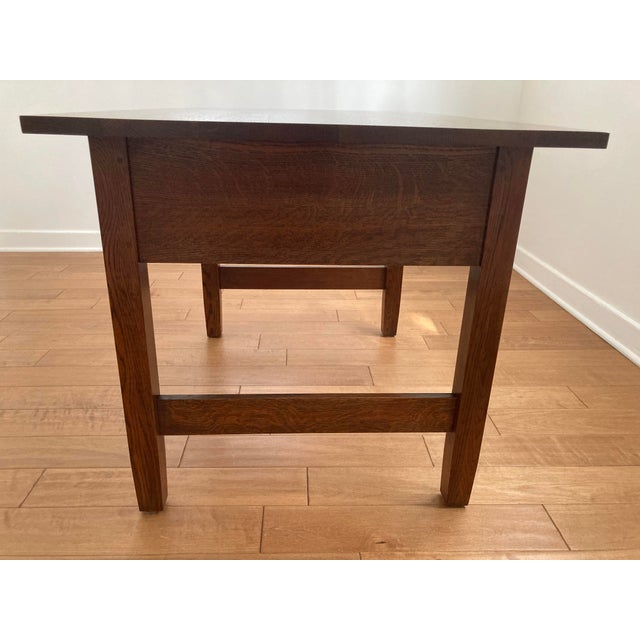 Arts & Crafts Stickley Gus Library Table (With Secret Compartments!) For Sale - Image 3 of 9