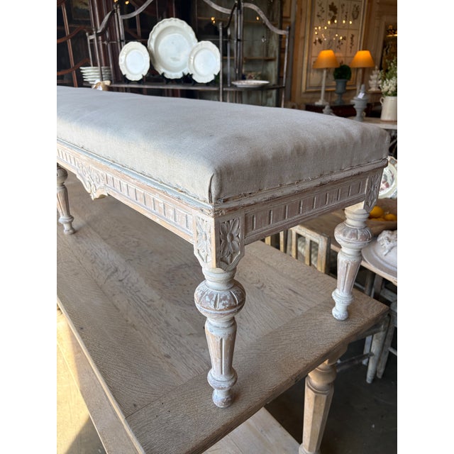 Early 19th Century Gustavian Style Swedish Footstool For Sale In San Diego - Image 6 of 15
