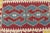 1960s Turkish Geometric Red and Blue Hand Knotted Kilim Rug For Sale - Image 12 of 13