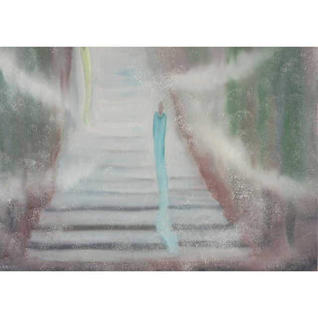 Hawaiian Symbolism Figurative & Landscape Oil painting of Huakai Hui (Journey Together) Symbolic and surreal landscape of...