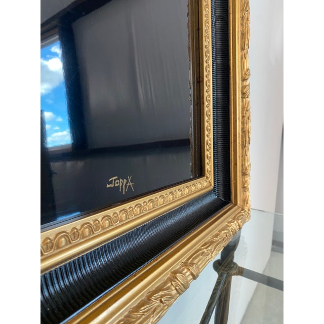 Hand Lacquered Piano Lid in Gilt Wood Frame For Sale - Image 16 of 16