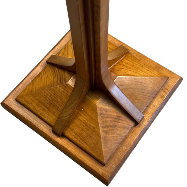 Mission 1990s Stickley Square Base Floor Lamp For Sale - Image 3 of 12