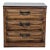 Vintage Classic Wooden 3-Drawer Dresser With Metal Handles For Sale