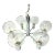 1960s Mid-Century Modern Chrome Sputnik Style Chandelier For Sale