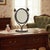 Rustic Hand Forged Iron Tabletop Vanity Mirror (55cm) Antique Copper Leaf Design For Sale - Image 3 of 10