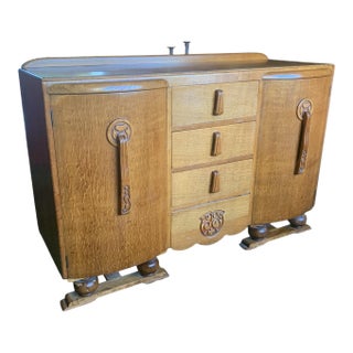 1930s Art Deco Sideboard Buffet by Attributed to Jentique For Sale
