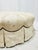 Henredon Vintage Silk Tufted Button Top Circular Ottoman For Sale - Image 4 of 5