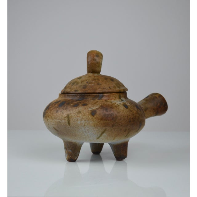 Sculptural Ceramic Vessel with Lid by Agnès Escala, 1960s For Sale - Image 10 of 12