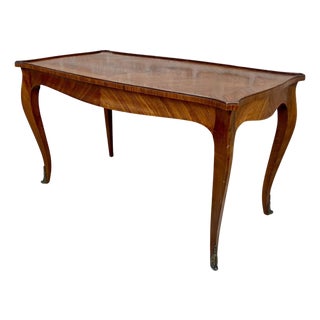 French Marquetry Bronze Ormolu Mounted Center or Coffee Table, 1920s For Sale